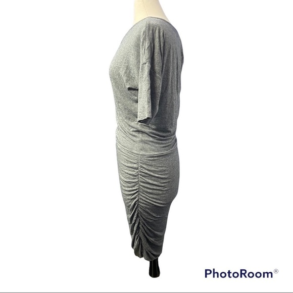 Athleta Women's Gray Solstice Tee Ruched Dress Draping Top - Hugging Ski… - Picture 4 of 8